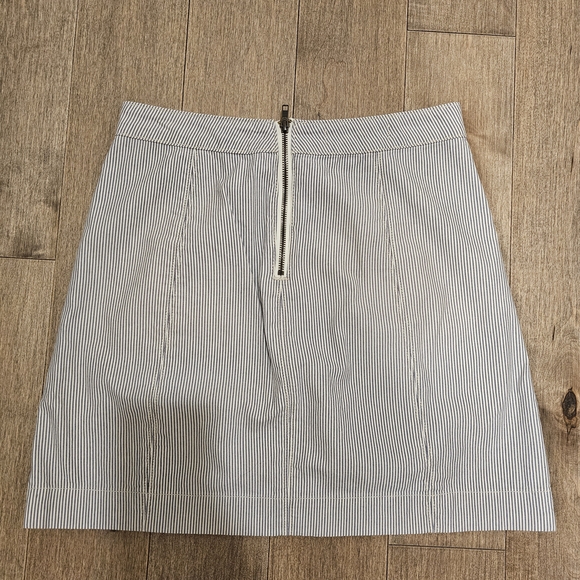 Pilcro Blue and White Striped Mini Skirt - Picture 7 of 7